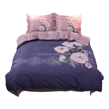 Shandong high quality 100% polyester microfiber 65gsm home textile bedsheet woven fabric